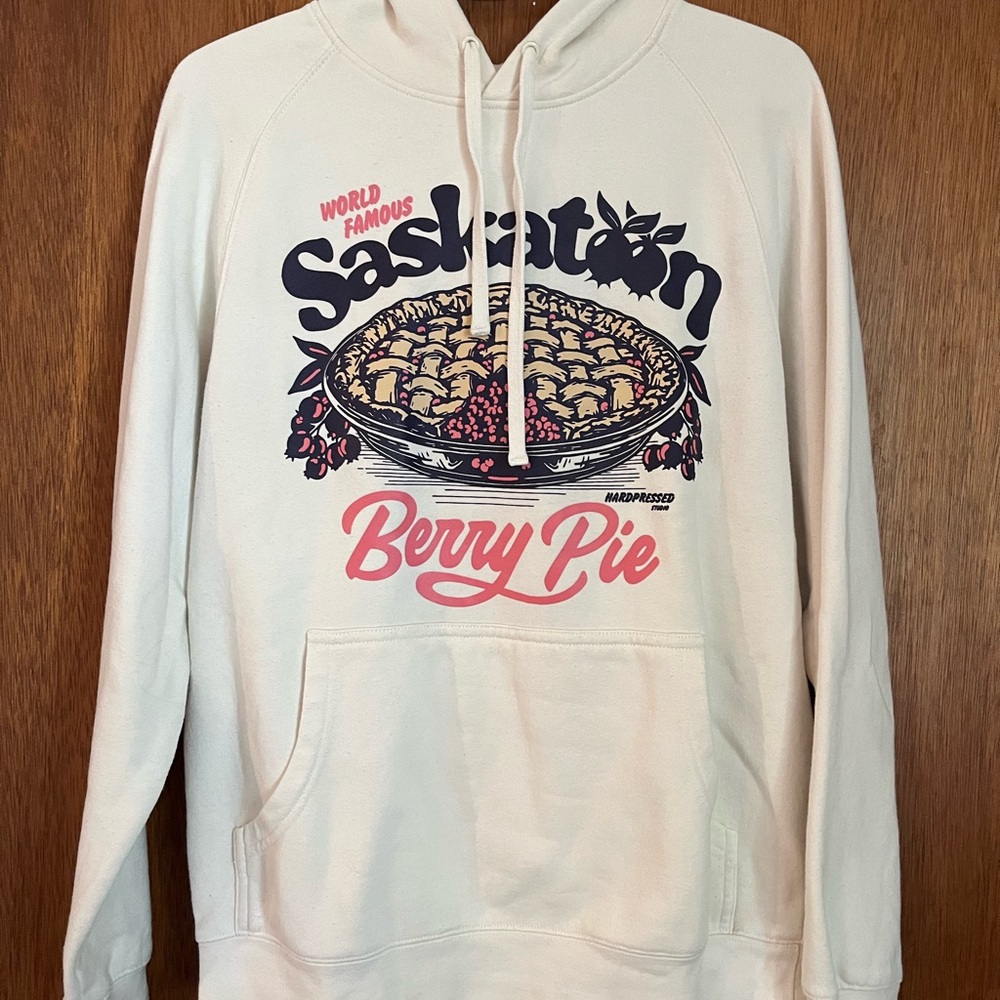 Hardpressed Saskatoon Berry Pie Hoodie - Cream
